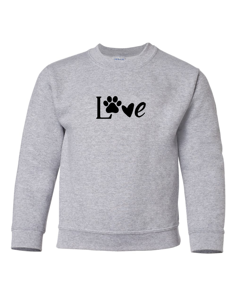 Youth "Love" Crewneck Sweatshirt