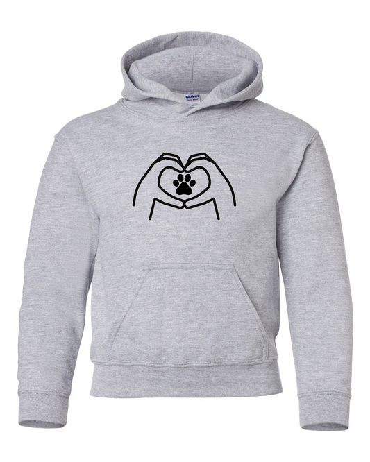 Youth "Hand Heart" Hoodie