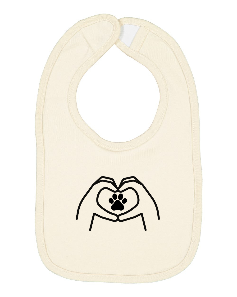 "Hand Heart" Bib