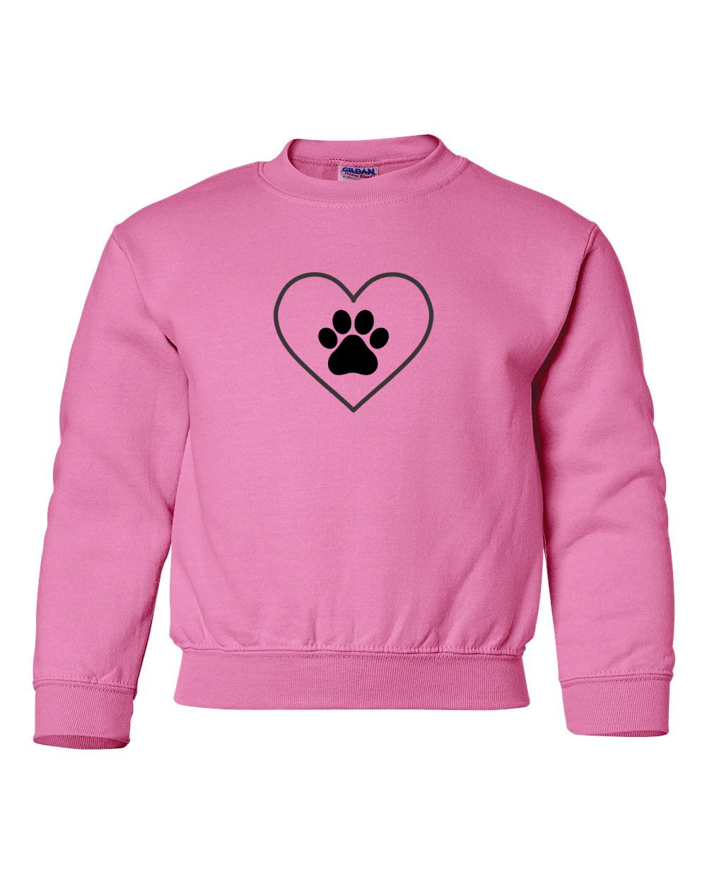 Youth "Love Paw" Crewneck Sweatshirt