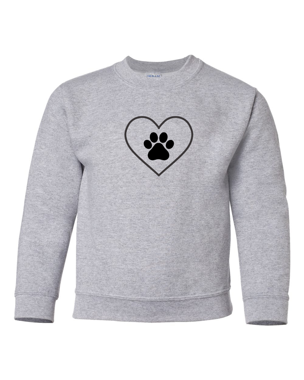 Youth "Love Paw" Crewneck Sweatshirt