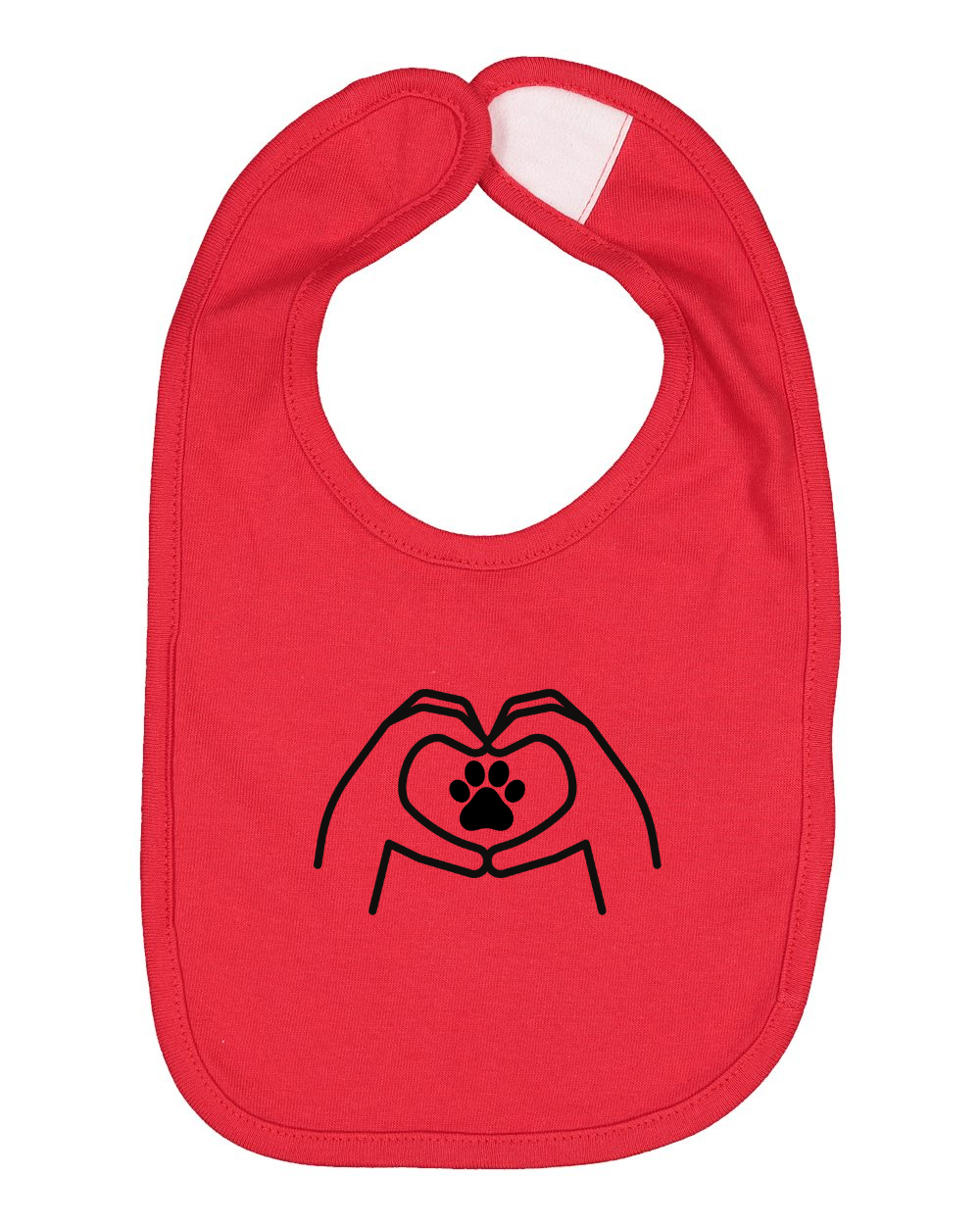 "Hand Heart" Bib