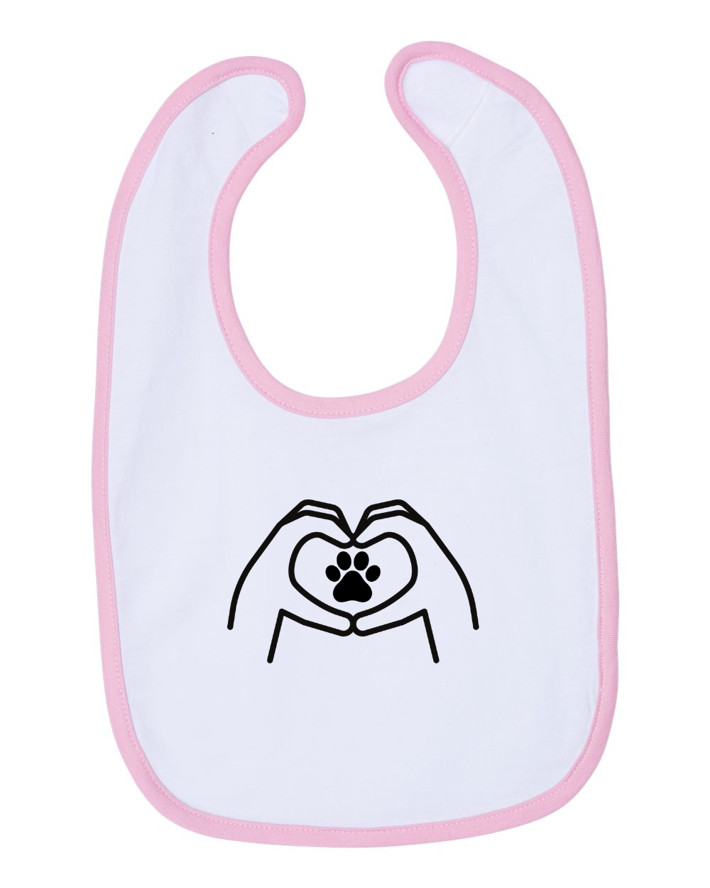 "Hand Heart" Bib