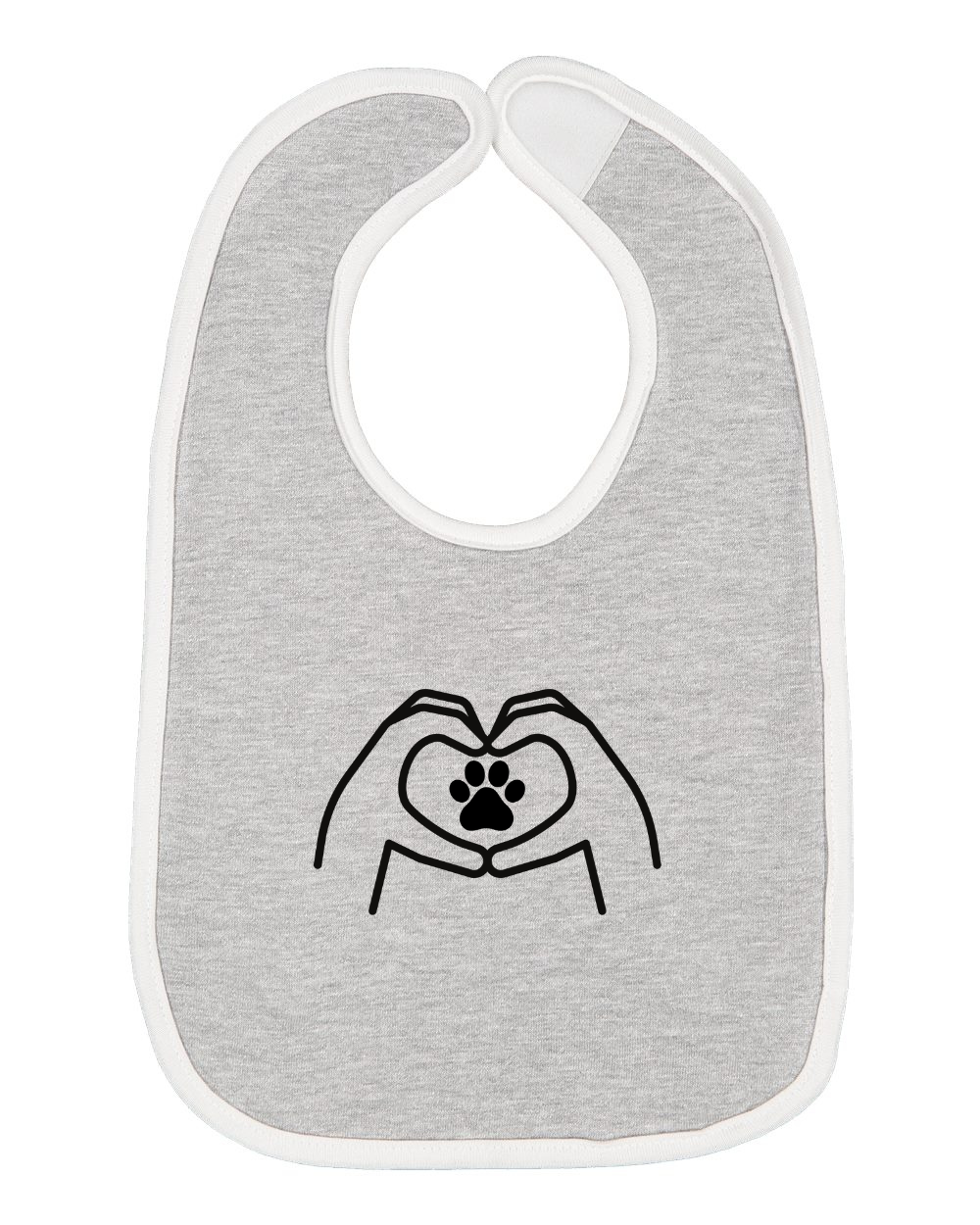 "Hand Heart" Bib