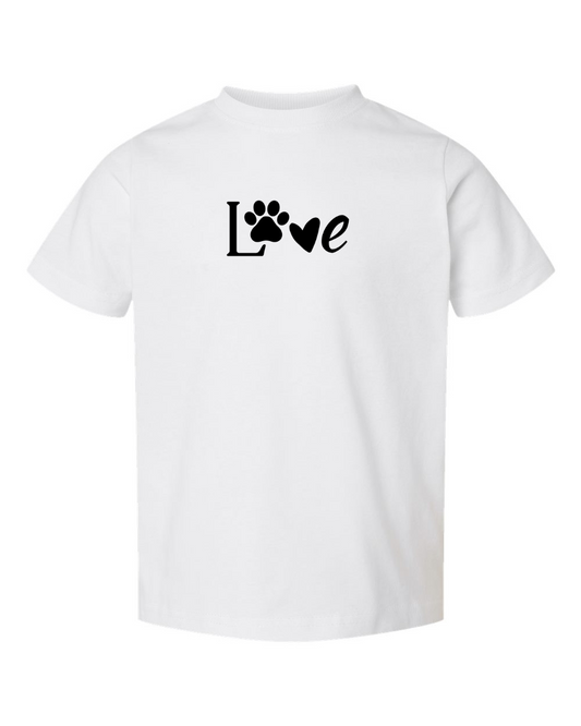 Toddler "Love" Short Sleeve